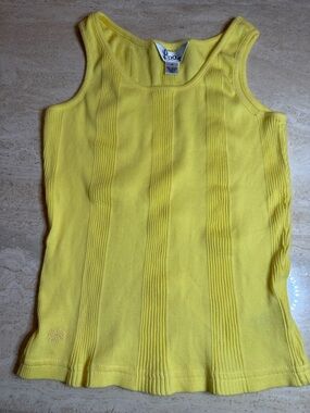 Lilly Pulitzer Bright Yellow Ribbed Tank
